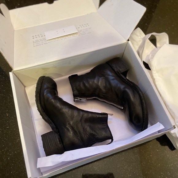 GUIDI WOMEN PL1 SOFT HORSE LEATHER FRONT ZIP BOOT BLKT - Picture 4 of 5